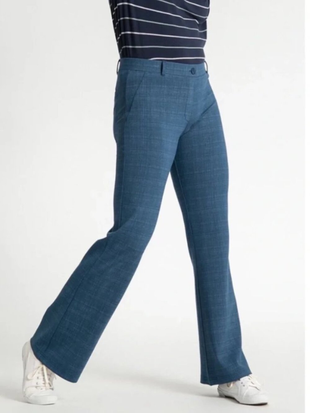 New Betabrand Indigo Lynen Bootcut Two Pocket Dress Pant Yoga Pants XLarge